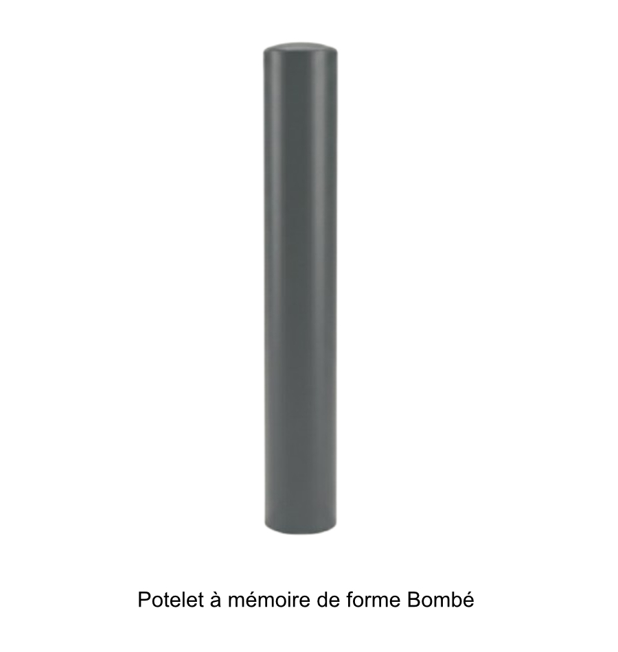 Potelet à mémoire de forme Bombé